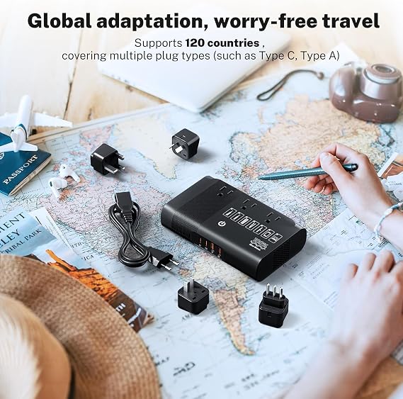DOACE 500W Travel Adapter Converter 2