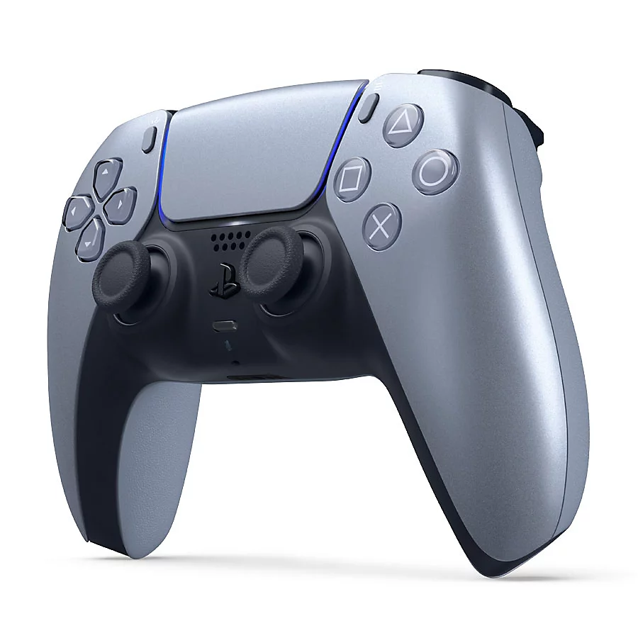 Sony DualSense Wireless Controller – Sterling Silver for PS5, PC, Mac & Mobile