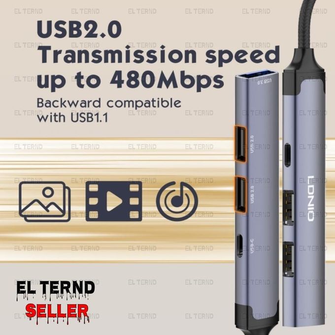 LDNIO DS-44C USB Hub Adapter 4