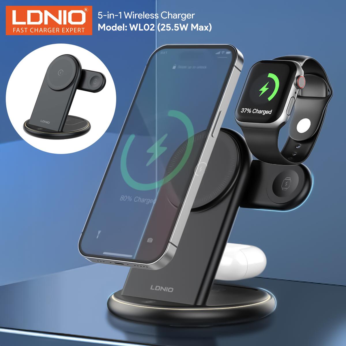 LDNIO 5-in-1 Wireless Charging Stand – WL02 2