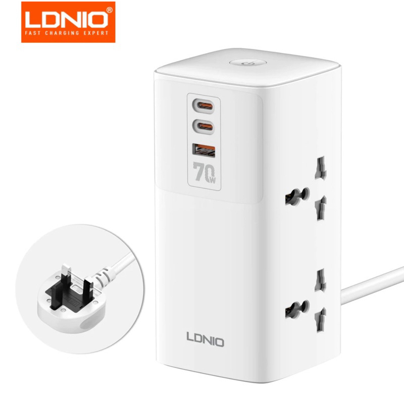 LDNIO TOWER EXTENSION SOCKET 70W 2