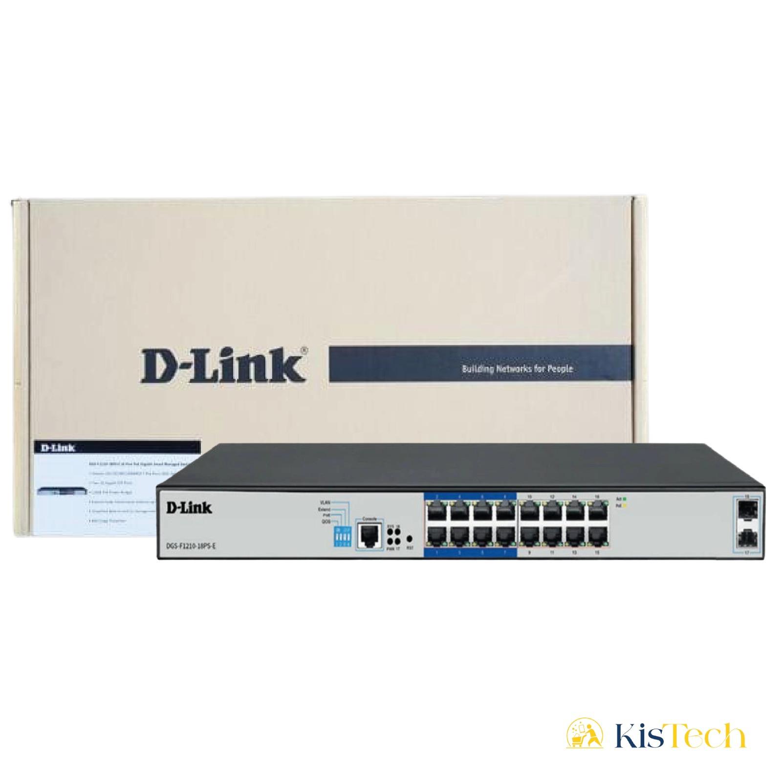 D-Link DGS-F1210-18PS-E 16-Port Gigabit PoE+ Smart Managed Switch 4