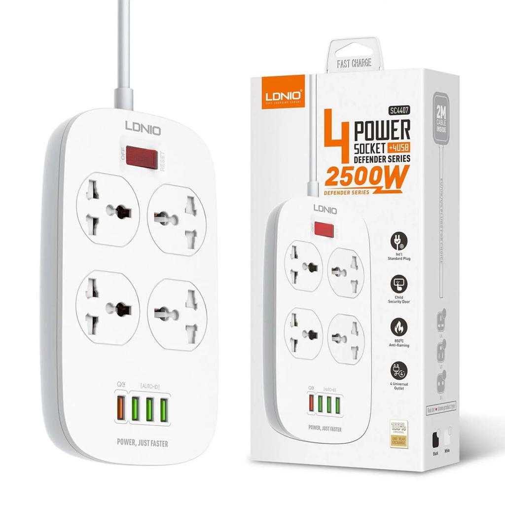 LDNIO 4 Power Socket Extension 3