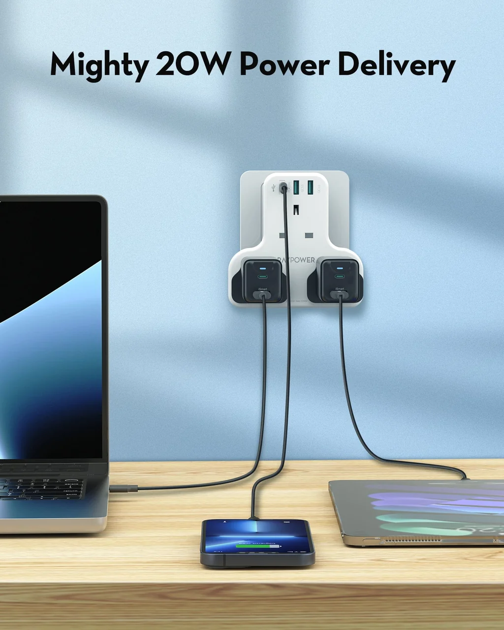 RAVPOWER 20W 3-PORT CHARGER 3