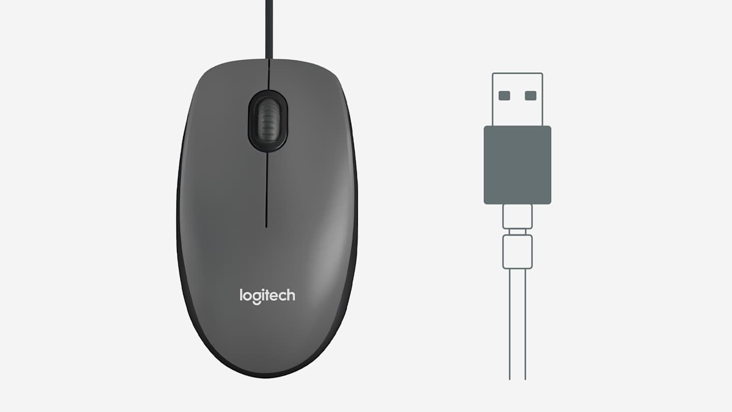 Logitech M90 Wired USB Mouse – 1000 DPI Optical Mouse 3