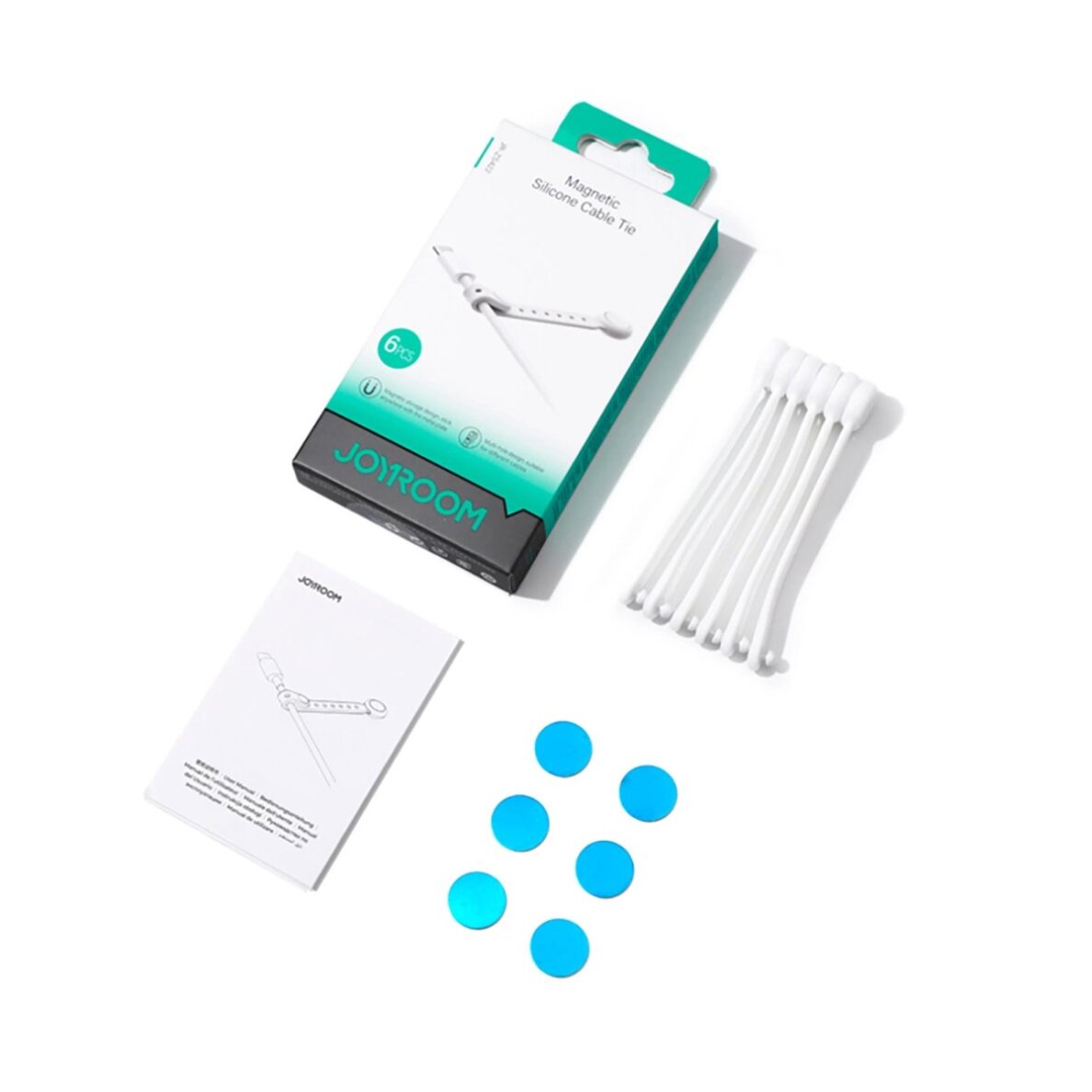 Joyroom Magnetic Silicone Cable Tie 6Pcs 3