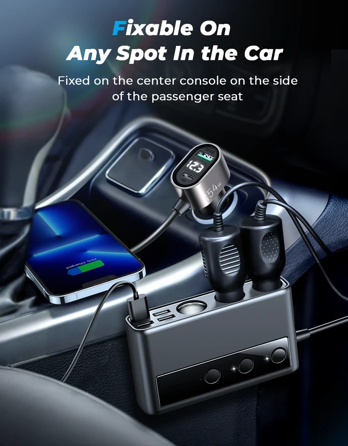 Joyroom 154W Multi-Port Car Cigarette Lighter 1M 3
