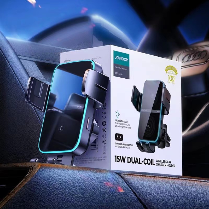 Joyroom Dual-Coil Wioreless Car Charger Holder 2