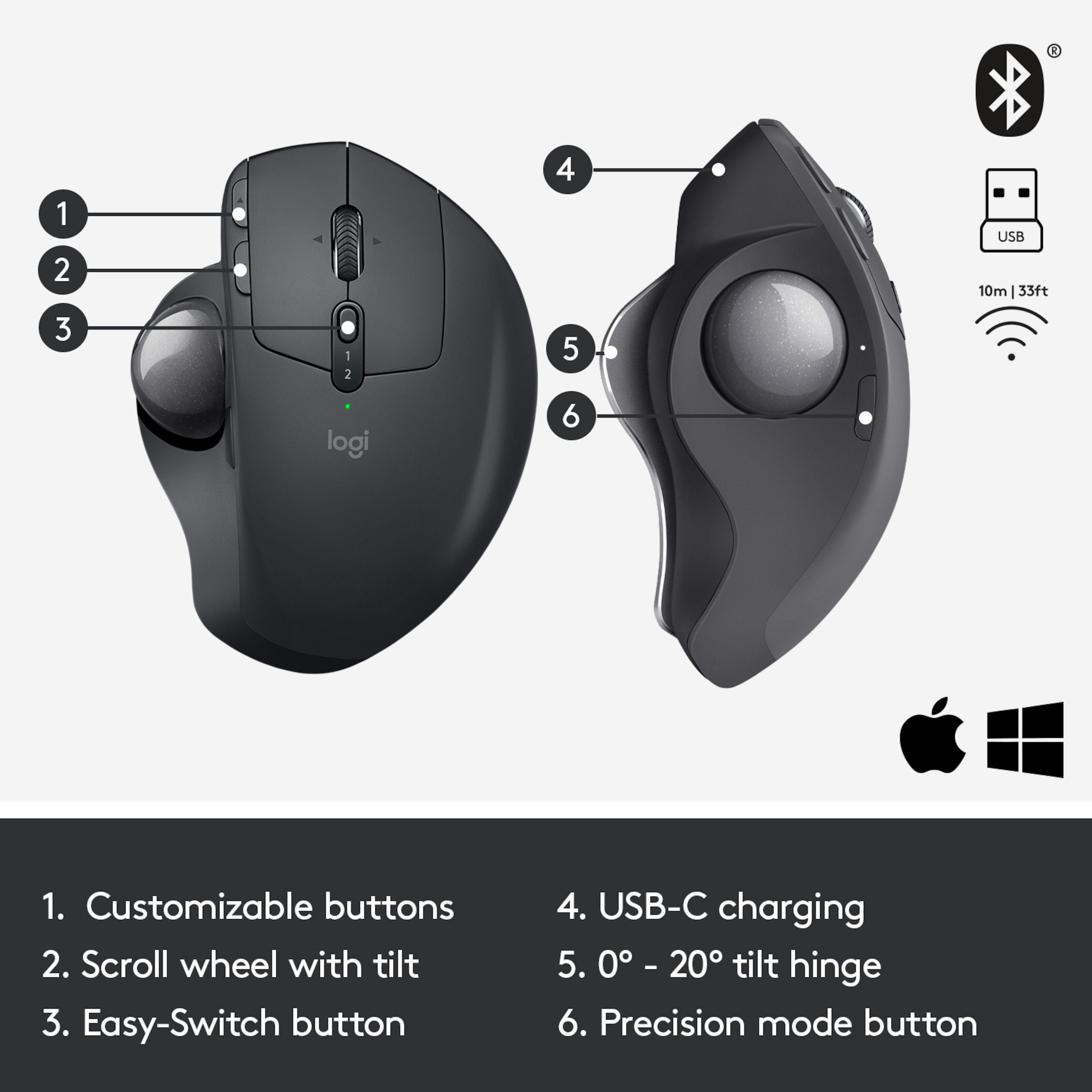 LOGITECH MX ERGO MOUSE 3