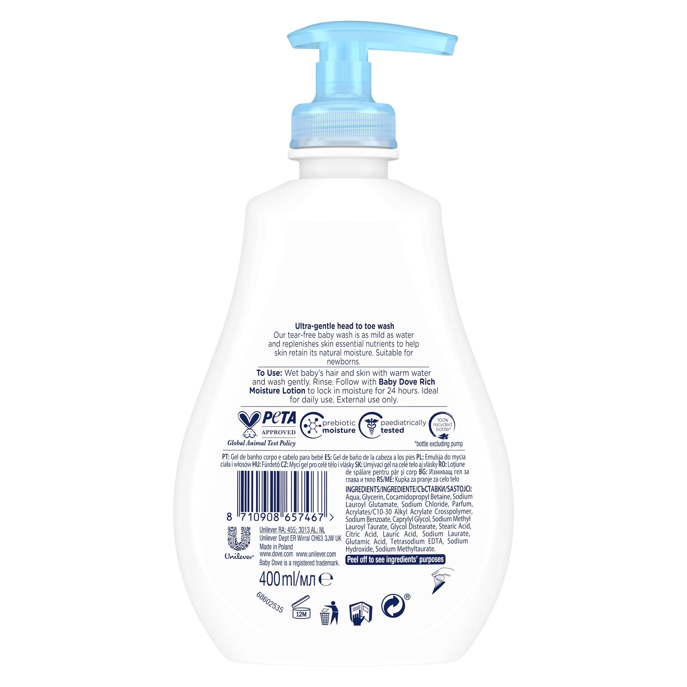 BABY DOVE SHOWER GEL 400ML 2