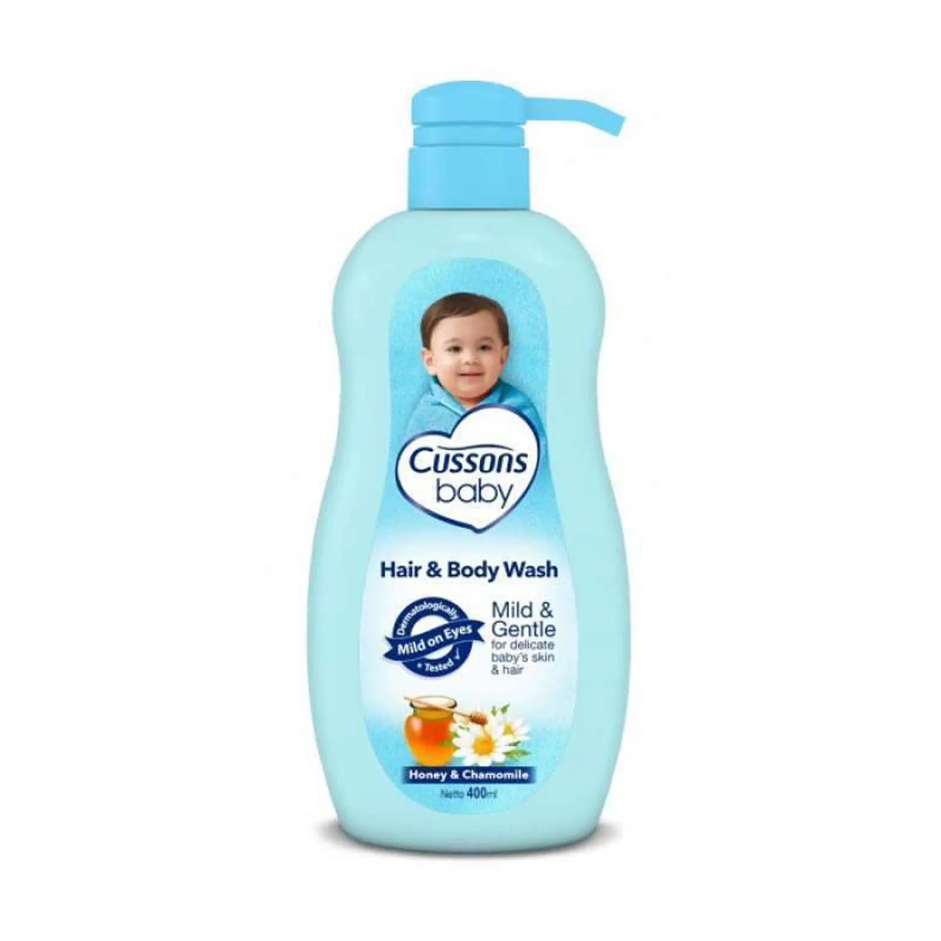 CUSSONS BABY HAIR & BODY WASH – MILD & GENTLE (BLUE)